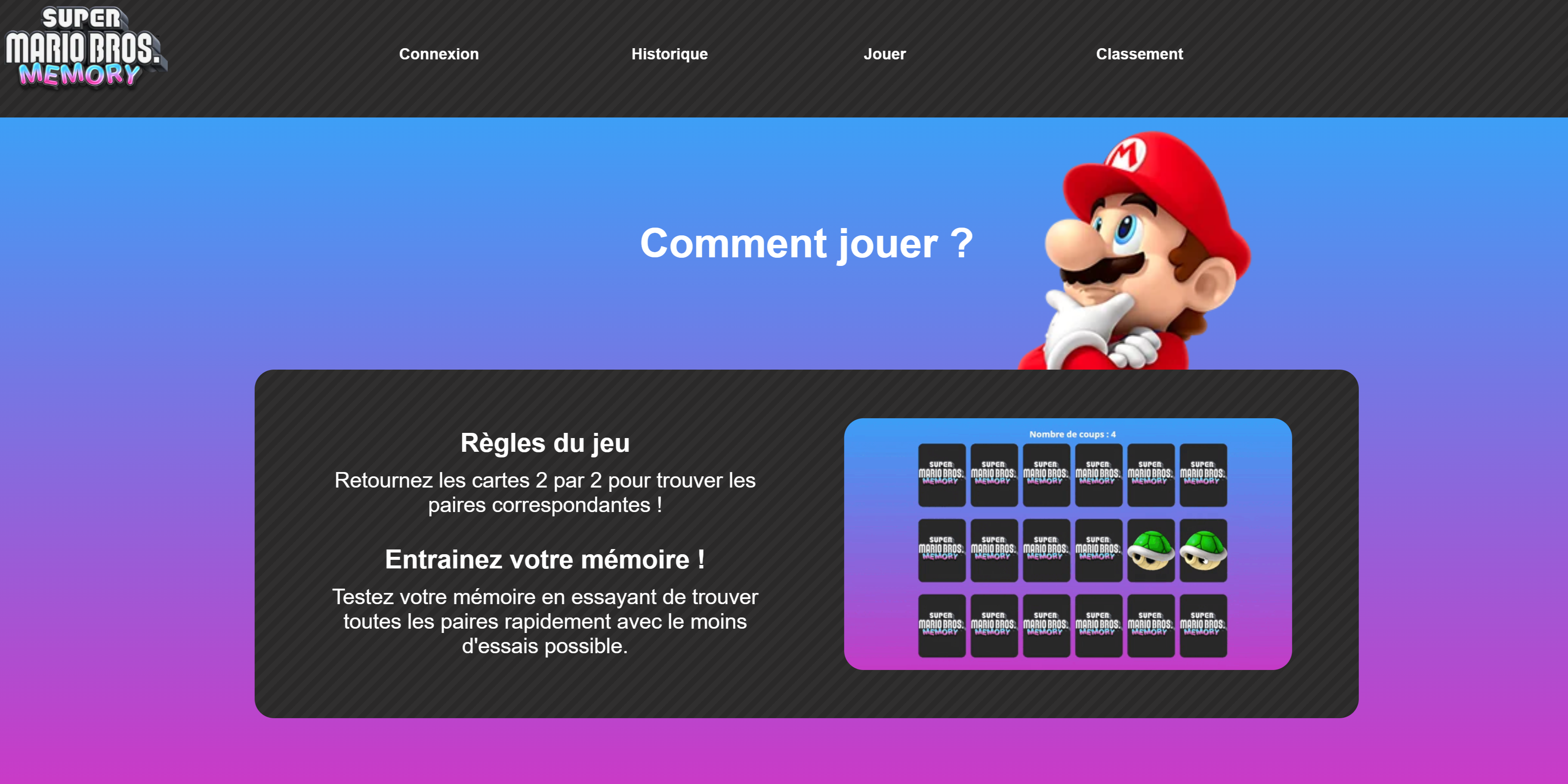 accueil du site